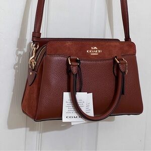 Coach Mini Darcie Carryall Bag in Redwood